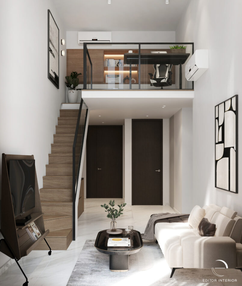 Inside the Modern Monochrome Style of This Jervois Mansion Loft