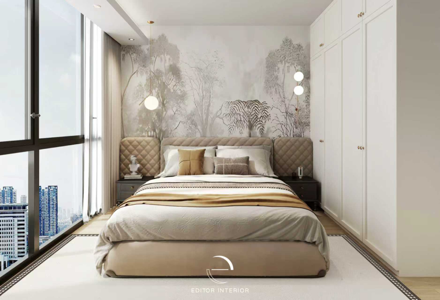 A Bedroom Built Around One Feature Wall