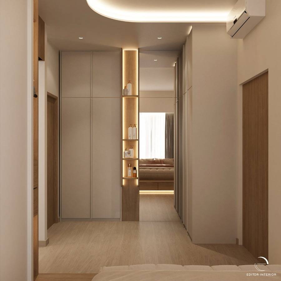 A Master Suite Planned with a Little One in Mind Walkway