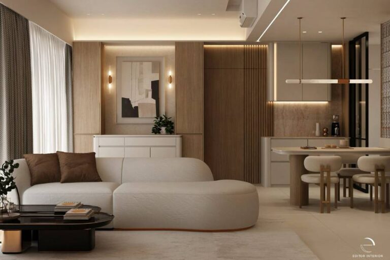 Parc Centros Condo Interiors: Modern Minimalism with Warm Woods and Everyday Elegance