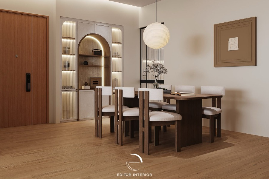 Where the Arch First Shows Up in the Dining Area